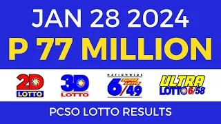 Lotto Result Today January 28 2024 9pm [Complete Details]