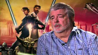 Star Wars The Clone Wars: George Lucas Exclusive Interview | ScreenSlam