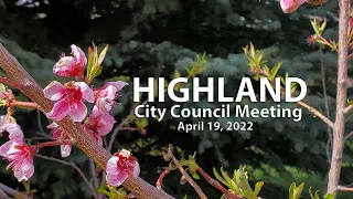 Highland City Council  April 19, 2022