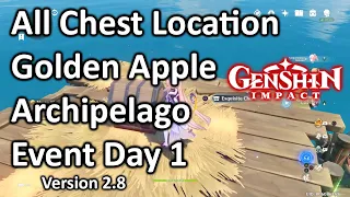 All Chest Location Golden Apple Archipelago Day 1 Genshin Version 2 8