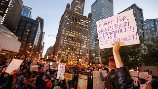 В США начались массовые протесты противников Дональда Трампа