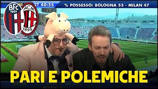 GOL DI BOLOGNA MILAN 1-1: PARI TRA LE POLEMICHE ARBITRALI AL DALL'ARA