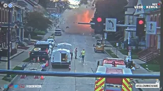 Gas leak causes an explosion, destroying a complete house. 💥☠️