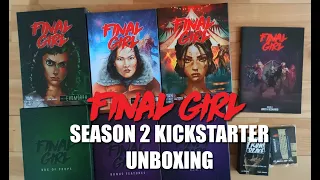 Final Girl Season 2 Kickstarter unboxing (Solo Board Game - Horror)