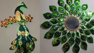 2 manualidades con motivo de pavo real - 2 peacock crafts