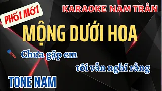 Karaoke Mộng Dưới Hoa Tone Nam Vừa | Nam Trân SX900