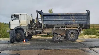 Поломки в рейсе и ремонт грузовиков.  Жесть и приколы на грузовом сто.