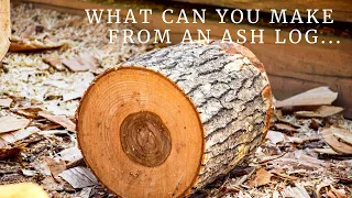 How to make a whiskey barrel from an ash log DIY |  Wooden barrel with your own hands