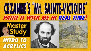 Paint Paul Cézanne's "La Montagne Sainte-Victoire" (1904)! – Master Study – Easy Intro to Acrylics