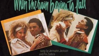 Jermaine Jackson & Pía Zadora - When the rain begins to fall ( Lyrics)(video)