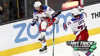 Panarin's first Rangers hat trick sinks Sharks