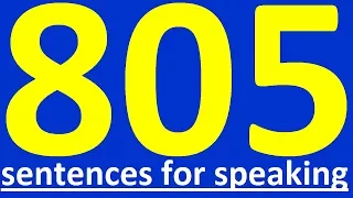 805 ENGLISH SENTENCES FOR ENGLISH SPEAKING   HOW TO LEARN ENGLISH SPEAKING EASILY