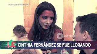 Cinthia Fernández se fue furiosa del Folklore