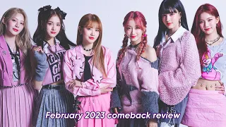 Ranking February 2023 Kpop comebacks/debuts