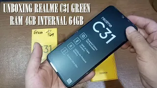 Unboxing Realme C31 Green Ram 4GB Internal 64 | REALME C31