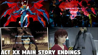 Shin Megami Tensei IMAGINE - Act XX Main Story Endings