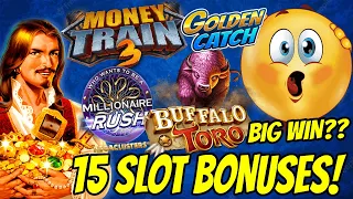 Online Slots Bonus Compilation! 15 Bonuses! BIG WIN TIME PLEASE!