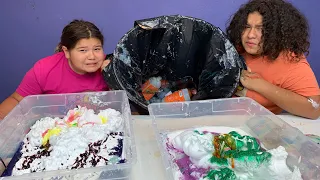 Garbage SLIME!!! Making Slime with our Trash Again