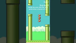 AI Learns to Play Flappy Bird! #Shorts