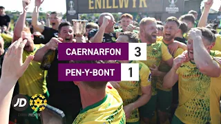 Uchafbwyntiau | Highlights | Caernarfon 3-1 Pen-y-bont | Rownd derfynol y gemau ail gyfle