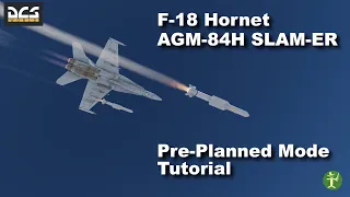 DCS F-18 Hornet AGM-84H SLAM-ER Pre-planned Mode Tutorial