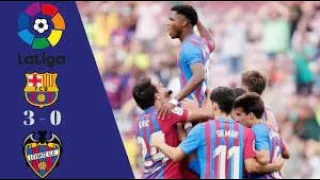 Barcelona vs  lavante || full time  extended highlights /all goals ,3-0