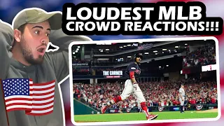 South African Reacts: MLB Craziest/Loudest Crowd Reactions!