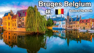 Bruges Belgium 🇧🇪: Walking Tour 2024 | 4K 60fps