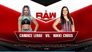 WWE 2K22 Candice LeRae vs Nikki Cross