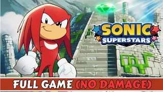 Sonic Superstars - 100% Full Game Walkthrough (All Collectibles) As Knuckles the Echidna | No Damage