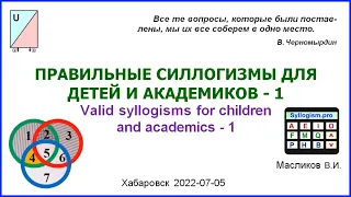 08-04.ПРАВИЛЬНЫЕ СИЛЛОГИЗМЫ ДЛЯ ДЕТЕЙ И АКАДЕМИКОВ-1 / Valid syllogisms for children and academics-1