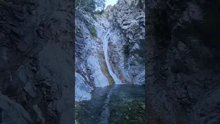 third stream crossing via middle fork trail lytle creek #waterfall #socal #hiking #hikingadventures