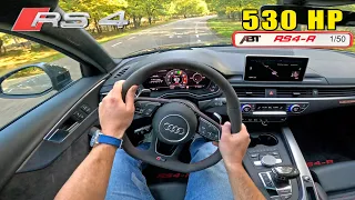 530HP Audi RS4-R ABT POV Test Drive 0-100 Launch Control
