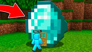 Hice Una Casa en Un Diamante en Minecraft!