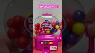 My newest Dubble Bubble gum dispenser 💕 #asmr #asmrsounds #gumball #mini #gumballmachine #shorts