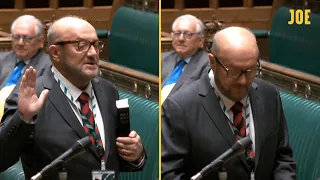 Watch the moment George Galloway is sworn in as MP after bitter Rochdale campaign