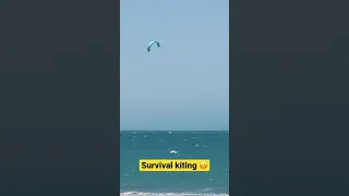 Survival kiting a.k.a. being overpowered in too many knots!😵‍💫 #kitesurfing #jericoacoara #ceará