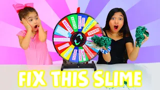 MYSTERY WHEEL OF FIX THIS SLIME CHOOSES OUR SLIME THEME!! PART 2