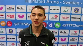 Mundial de tênis de mesa: Hugo Calderano destaca atuação brasileira contra a Coreia do Norte