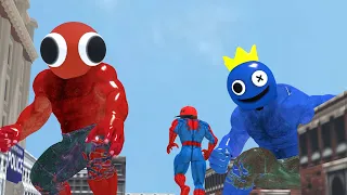 TEAM SPIDER MAN vs rainbow friends - Couple Prank Animation
