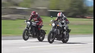 2018 Husqvarna Vitpilen 701 vs 2018 Yamaha XSR700 Drag Race!