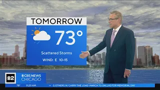 Chicago First Alert Weather: Sunny skies with rain chances ahead.