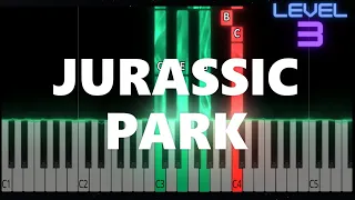 Jurassic Park Theme - John Williams - INTERMEDIATE Piano Tutorial