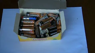 Самодельные батарейки (гальванические элементы) из убитых щелочных