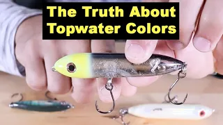 Does Topwater Lure Color Actually Matter?