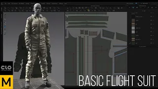 Basic flight suit. Marvelous Designer. Clo3d.