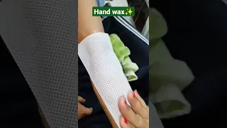 Hand waxing at home 😱♥️#waxing #shortvideo #shorts #youtubeshorts