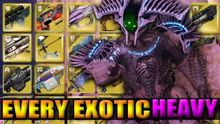 Every Exotic Heavy Vs Ecthar Ghosts Of The Deep Dungeon Destiny 2