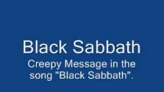 Black Sabbath Hidden Message! SCARY