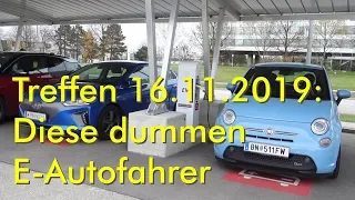 Diese dummen E-Autofahrer treffen sich auch noch!